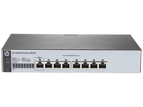 Switch Ethernet HP Aruba 1820-8G (J9979A) Menor preço em Switch Ethernet HP Aruba 1820-8G (J9979A)
