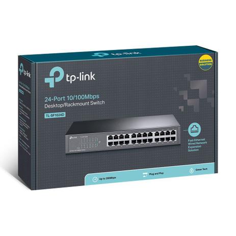 Switch fast 24 portas mesa ou montável em rack não gerenciável tl-sf1024d smb - TP-LINK Menor preço em Switch fast 24 portas mesa ou montável em rack não gerenciável tl-sf1024d smb - TP-LINK