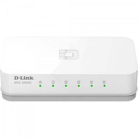 Menor preço em Switch FAST 5 Portas 100MBPS DES-1005C Branco D-LINK - Dlink