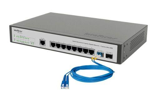 Switch Gerenciável 8 Portas Gigabit Inet SG 1002 MR Intelbras Menor preço em Switch Gerenciável 8 Portas Gigabit Inet SG 1002 MR Intelbras