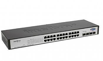 Switch Gerenciável Intelbras 24pt Giga+4pt Minigbic SG 2404 MR Menor preço em Switch Gerenciável Intelbras 24pt Giga+4pt Minigbic SG 2404 MR