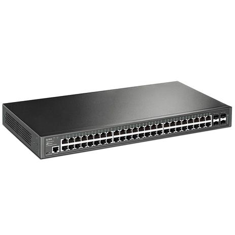 Switch Gigabit Gerenciável L2 com 48 Portas + 4 Slots SFP Jetstream TP-Link T2600G-52TS (TL-SG3452) Menor preço em Switch Gigabit Gerenciável L2 com 48 Portas + 4 Slots SFP Jetstream TP-Link T2600G-52TS (TL-SG3452)