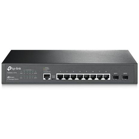 Switch Gigabit Gerenciável L2 com 8 Portas + 2 Slots SFP Jetstream TP-Link T2500G-10TS (TL-SG3210) Menor preço em Switch Gigabit Gerenciável L2 com 8 Portas + 2 Slots SFP Jetstream TP-Link T2500G-10TS (TL-SG3210)