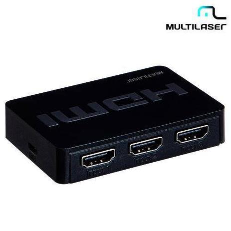 Switch HDMI 3 em 1 Multilaser WI290 Menor preço em Switch HDMI 3 em 1 Multilaser WI290