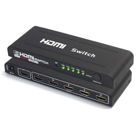 Switch HDMI 5x1 1080p com Controle Remoto - Bear cabos é boa?