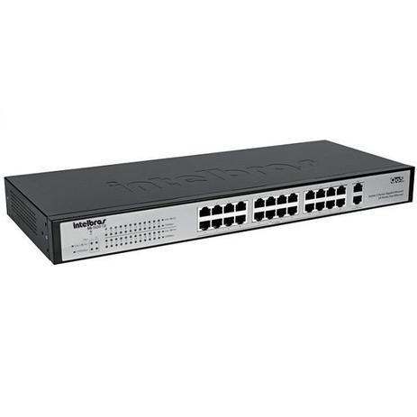 Switch Intelbras 24 Portas 10/100 + 2 Portas 10/100/1000 - SG2620QR - 4005019 Menor preço em Switch Intelbras 24 Portas 10/100 + 2 Portas 10/100/1000 - SG2620QR - 4005019