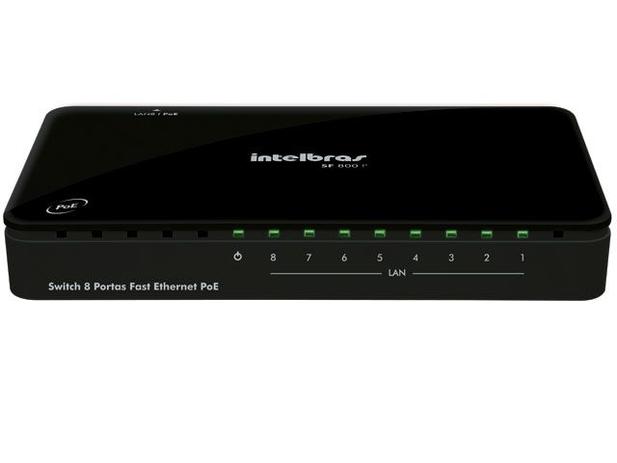 Switch Intelbras 8 Portas Fast Ethernet 10/100 Mbps SF800Q Menor preço em Switch Intelbras 8 Portas Fast Ethernet 10/100 Mbps SF800Q