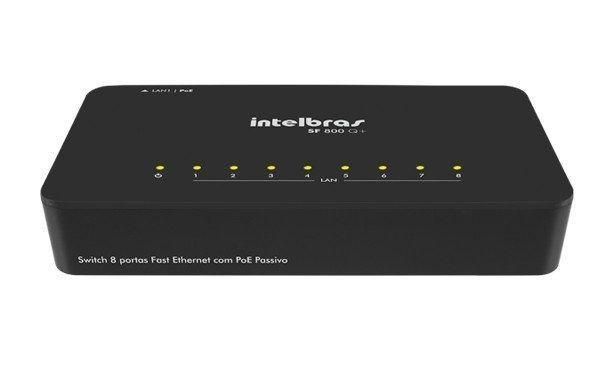 Switch Intelbras 8 Portas SF 800 Q+ 10/100 Fast Ethernet Menor preço em Switch Intelbras 8 Portas SF 800 Q+ 10/100 Fast Ethernet