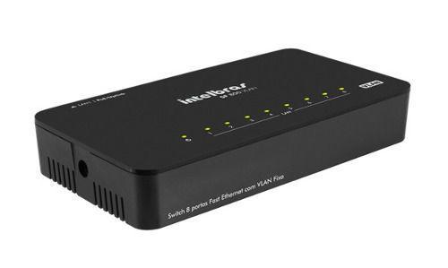 Switch Intelbras 8 Portas SF 800 Vlan 10/100 Fast Ethernet Menor preço em Switch Intelbras 8 Portas SF 800 Vlan 10/100 Fast Ethernet