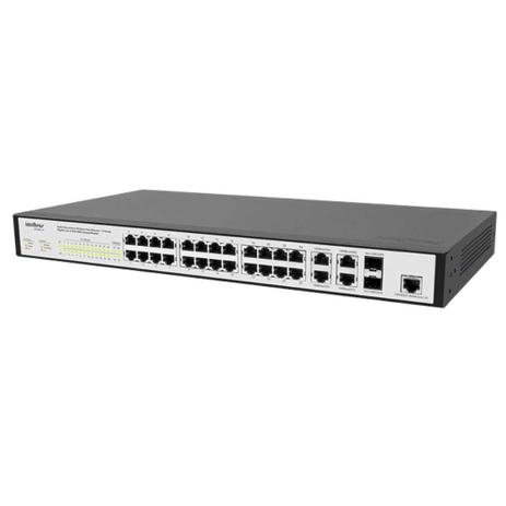 Switch Intelbras Gerenciável SF2842MR - 24 Portas Fast Ethernet + 4 Portas Gigabit Menor preço em Switch Intelbras Gerenciável SF2842MR - 24 Portas Fast Ethernet + 4 Portas Gigabit