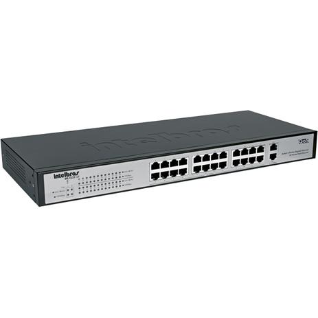 Switch Intelbras Rack 24 Portas Fast Ethernet + 2 Portas Gigabit SG 2620 QR Menor preço em Switch Intelbras Rack 24 Portas Fast Ethernet + 2 Portas Gigabit SG 2620 QR