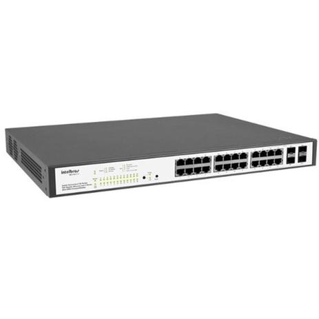 Switch Intelbras SG2404POE 24 Portas 10/100/1000 Poe - 4760009 Menor preço em Switch Intelbras SG2404POE 24 Portas 10/100/1000 Poe - 4760009