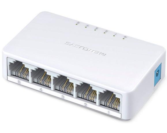Switch Mercusys 5 portas 10/100 L2 Não gerenciável (MS105) Menor preço em Switch Mercusys 5 portas 10/100 L2 Não gerenciável (MS105)