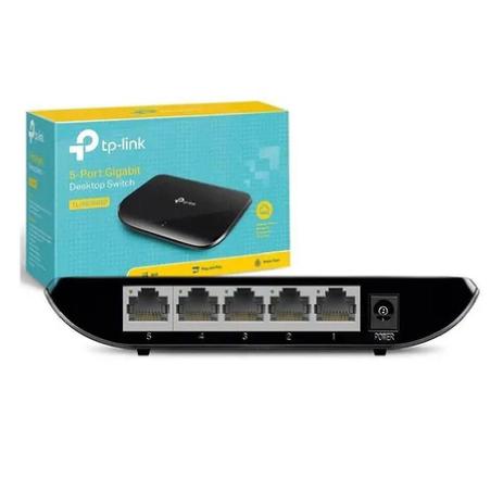 Switch Rede 5 Portas Gigabit Tp-link SG1005D - TPLINK Menor preço em Switch Rede 5 Portas Gigabit Tp-link SG1005D - TPLINK