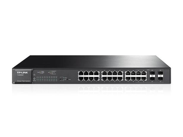 Switch Smart PoE+ Gigabit de 24 Portas com 4 Slots SFP Combo TL-SG2424P - Tp-link Menor preço em Switch Smart PoE+ Gigabit de 24 Portas com 4 Slots SFP Combo TL-SG2424P - Tp-link