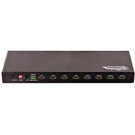 Switch/Splitter Matrix 4x4 HDMI 3D Full HD - Cirilo cabos Menor preço em Switch/Splitter Matrix 4x4 HDMI 3D Full HD - Cirilo cabos