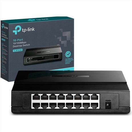 Switch TP Link 16 Portas 10/100Mbps TL-SF1016D Menor preço em Switch TP Link 16 Portas 10/100Mbps TL-SF1016D