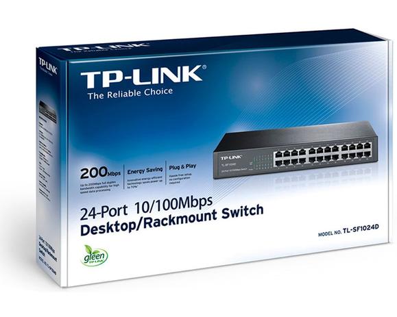 Switch TP-Link JetStream 24 10/100 L2 Não gerenciável (TL-SF1024D) - Tp link Menor preço em Switch TP-Link JetStream 24 10/100 L2 Não gerenciável (TL-SF1024D) - Tp link