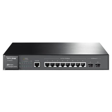 Switch TP-Link TL-SG3210 Gigabit de Gerenciamento Básico L2 de 8 portas com 2 slots SFP JetStream - Tp-link smb Menor preço em Switch TP-Link TL-SG3210 Gigabit de Gerenciamento Básico L2 de 8 portas com 2 slots SFP JetStream - Tp-link smb