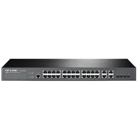 Switch TP-LINK TL-SL5428E de Gerenciamento Basico L2 de 24 Portas 10/100MBPS + 4 Portas Gigabit Jetstream - Tp-link smb Menor preço em Switch TP-LINK TL-SL5428E de Gerenciamento Basico L2 de 24 Portas 10/100MBPS + 4 Portas Gigabit Jetstream - Tp-link smb