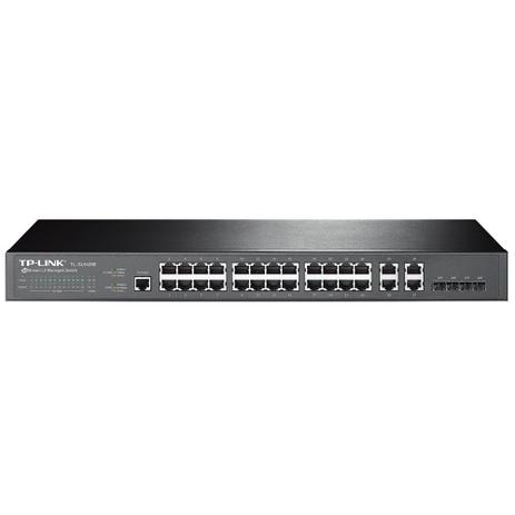 Switch TP-Link TL-SL5428E Gerenciamento Básico L2 24 portas 10100Mbps + 4 Portas Gigabit JetStream - Tp-link smb Menor preço em Switch TP-Link TL-SL5428E Gerenciamento Básico L2 24 portas 10100Mbps + 4 Portas Gigabit JetStream - Tp-link smb