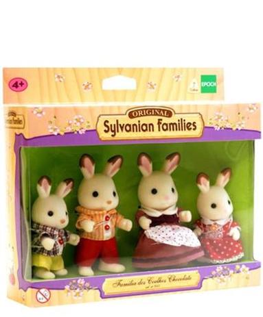 Sylvanian Families Familia dos Coelhos Chocolate - Epoch Menor preço em Sylvanian Families Familia dos Coelhos Chocolate - Epoch
