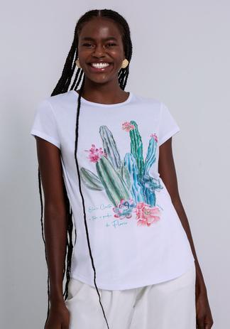 t shirt feminina cactos