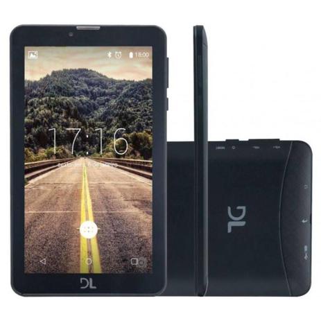 Tablet DL Mobi Tab, 7”, 3G, Dual Chip, 8GB - Preto Menor preço em Tablet DL Mobi Tab, 7”, 3G, Dual Chip, 8GB - Preto