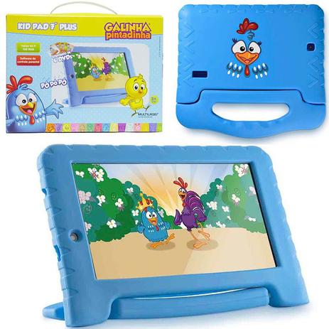 Tablet Infantil 7 Pol Galinha Pintadinha Quad Core 1gb Ram Wifi 8gb Android 7.0 Crianca (NB282) - Multilaser Menor preço em Tablet Infantil 7 Pol Galinha Pintadinha Quad Core 1gb Ram Wifi 8gb Android 7.0 Crianca (NB282) - Multilaser