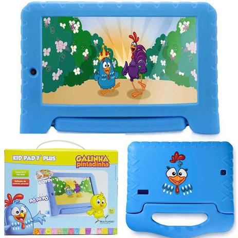 Tablet Infantil Galinha Pintadinha 7 Pol 1gb Ram Quad Core Android 7.0 8gb Wifi Crianca (NB282) - Multilaser Menor preço em Tablet Infantil Galinha Pintadinha 7 Pol 1gb Ram Quad Core Android 7.0 8gb Wifi Crianca (NB282) - Multilaser