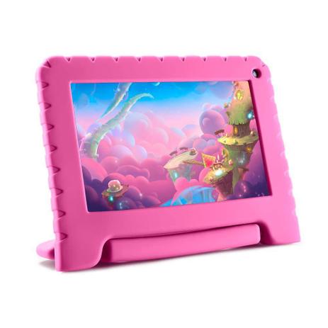 Tablet Infantil Mirage 45T 16GB de Memoria Interna e 1GB Ram com Tela 7 Pol. Frontal 1.3 MP Rosa 2016 Menor preço em Tablet Infantil Mirage 45T 16GB de Memoria Interna e 1GB Ram com Tela 7 Pol. Frontal 1.3 MP Rosa 2016