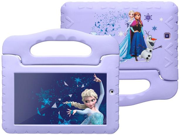 Tablet Infantil Multilaser Frozen Plus com Capa - 16GB 7” Wi-Fi Android 8.1 Quad Core Câm. 2MP