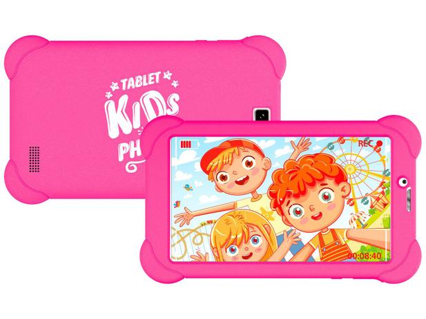 Tablet Infantil Philco PTB7RSG3G KIDS com Capa 7” – 3G Wi-Fi 16GB Android 9 Quad-Core Câm. 5MP