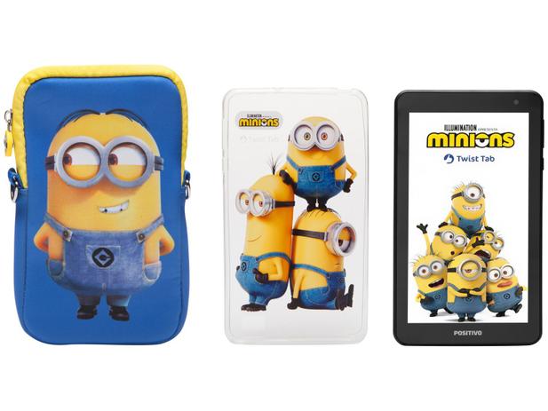 Tablet Infantil Positivo T770KM Minions com Capa - 7” Wi-Fi 32GB Android  Oreo Quad-Core - Tablet Infantil - Magazine Luiza