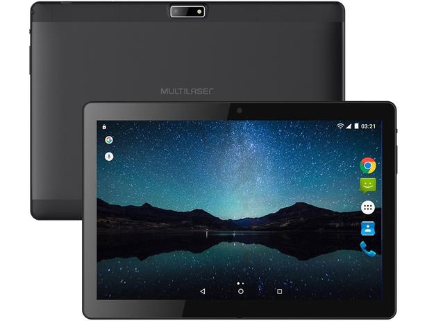 Tablet M10A 8GB 3G QC Preto NB267 - Multilaser Menor preço em Tablet M10A 8GB 3G QC Preto NB267 - Multilaser