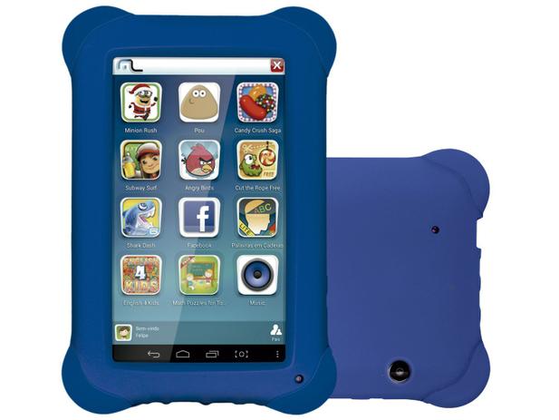Tablet Multilaser Kid Pad 8GB 7” Wi-Fi - Android 4.4 Proc. Quad Core Câmera Integrada
