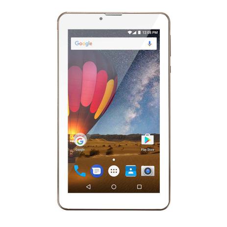 Tablet Multilaser M7 7” 3G PLUS Quad Core NB272 Dourado Menor preço em Tablet Multilaser M7 7” 3G PLUS Quad Core NB272 Dourado