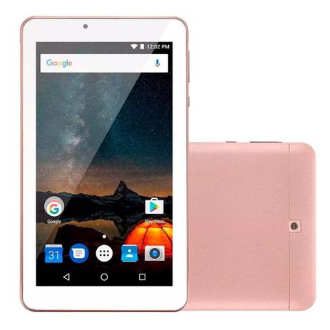 Tablet Multilaser M7-S, Rosa, Tela 7", WiFi, Android 7.0, 2MP 8GB