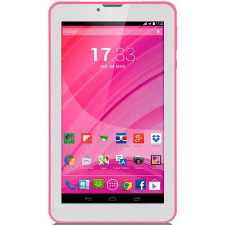 Tablet Multilaser M7S 3G 7 Polegadas 8GB WI-FI Quad Core 2CAM NB224 - MULTILASER INFORMATICA