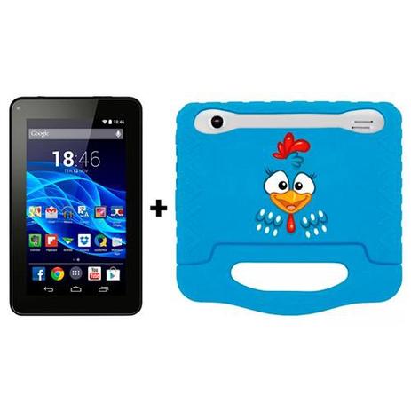 Tablet Multilaser M7s Tela 7 Android 4.4 Quad Core + Capa Galinha Pintadinha Emborrachada Menor preço em Tablet Multilaser M7s Tela 7 Android 4.4 Quad Core + Capa Galinha Pintadinha Emborrachada
