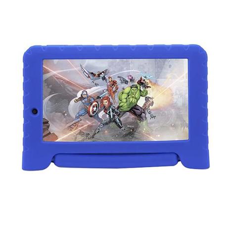 Tablet Multilaser NB280 Disney Vingadores Plus Android 7.0 Quad Core 8Gb 7Pol Azul Menor preço em Tablet Multilaser NB280 Disney Vingadores Plus Android 7.0 Quad Core 8Gb 7Pol Azul