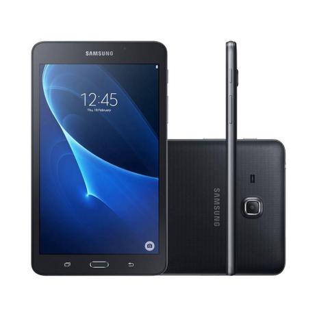 Tablet Samsung Galaxy Tab A 8GB 7 Pol 4G WiFi Android 5.1 QuadCore Câm 5MP Frontal - Preto Tablet Samsung Galaxy Tab A 8GB 7 Pol 4G WiFi Android 5.1 QuadCore Câm 5MP Frontal - Preto
