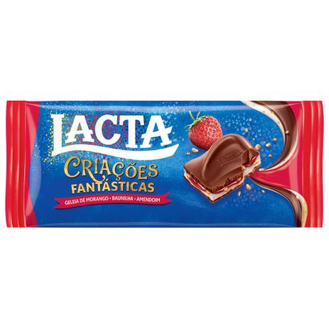 Tablete Criações Fantásticas Chocolate/Geléia Morango/Amendoim 100g - Lacta é ruim? Tablete Criações Fantásticas Chocolate/Geléia Morango/Amendoim 100g - Lacta é boa?