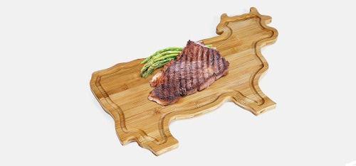 Tabua De Carne Churrasco Formato De Boi Bambu Welf 46x30 Menor preço em Tabua De Carne Churrasco Formato De Boi Bambu Welf 46x30