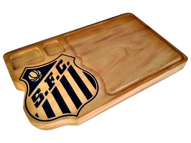 Tábua de Churrasco Carne Santos Times 30x50x3,5cm - Villeni tábuas é boa?