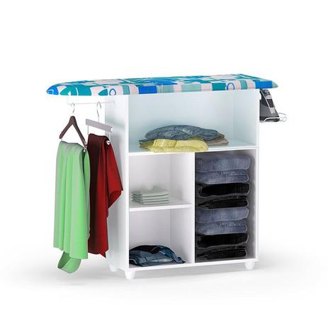 Tábua de Passar com Organizador Mariana - 1 Porta e Suporte Para Ferro - AJL Menor preço em Tábua de Passar com Organizador Mariana - 1 Porta e Suporte Para Ferro - AJL