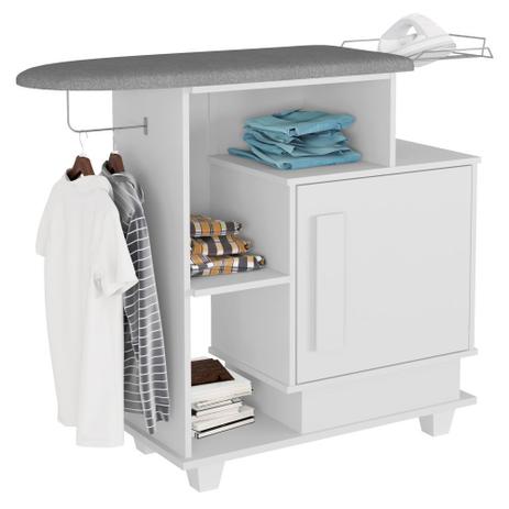 Tabua de Passar roupa Multiúso Havaí com gabinete RV Móveis - Branco - RV MOVEIS Menor preço em Tabua de Passar roupa Multiúso Havaí com gabinete RV Móveis - Branco - RV MOVEIS