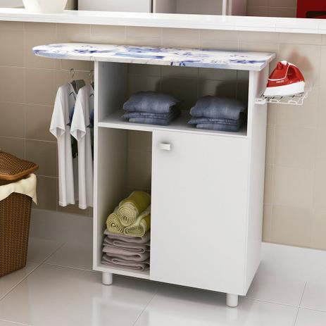 Tábua de Passar Roupas com Suporte Para Ferro 2 Nichos 1 Porta Tecno Mobili TP3010 Menor preço em Tábua de Passar Roupas com Suporte Para Ferro 2 Nichos 1 Porta Tecno Mobili TP3010
