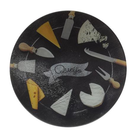 Tábua de Vidro Para Queijo Black Board 25cm - Euro Desig - Euro home é boa?