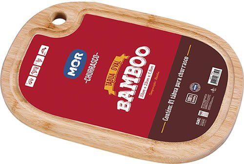 Tábua Oval Bamboo 33 cm x 23 cm - Mor Menor preço em Tábua Oval Bamboo 33 cm x 23 cm - Mor